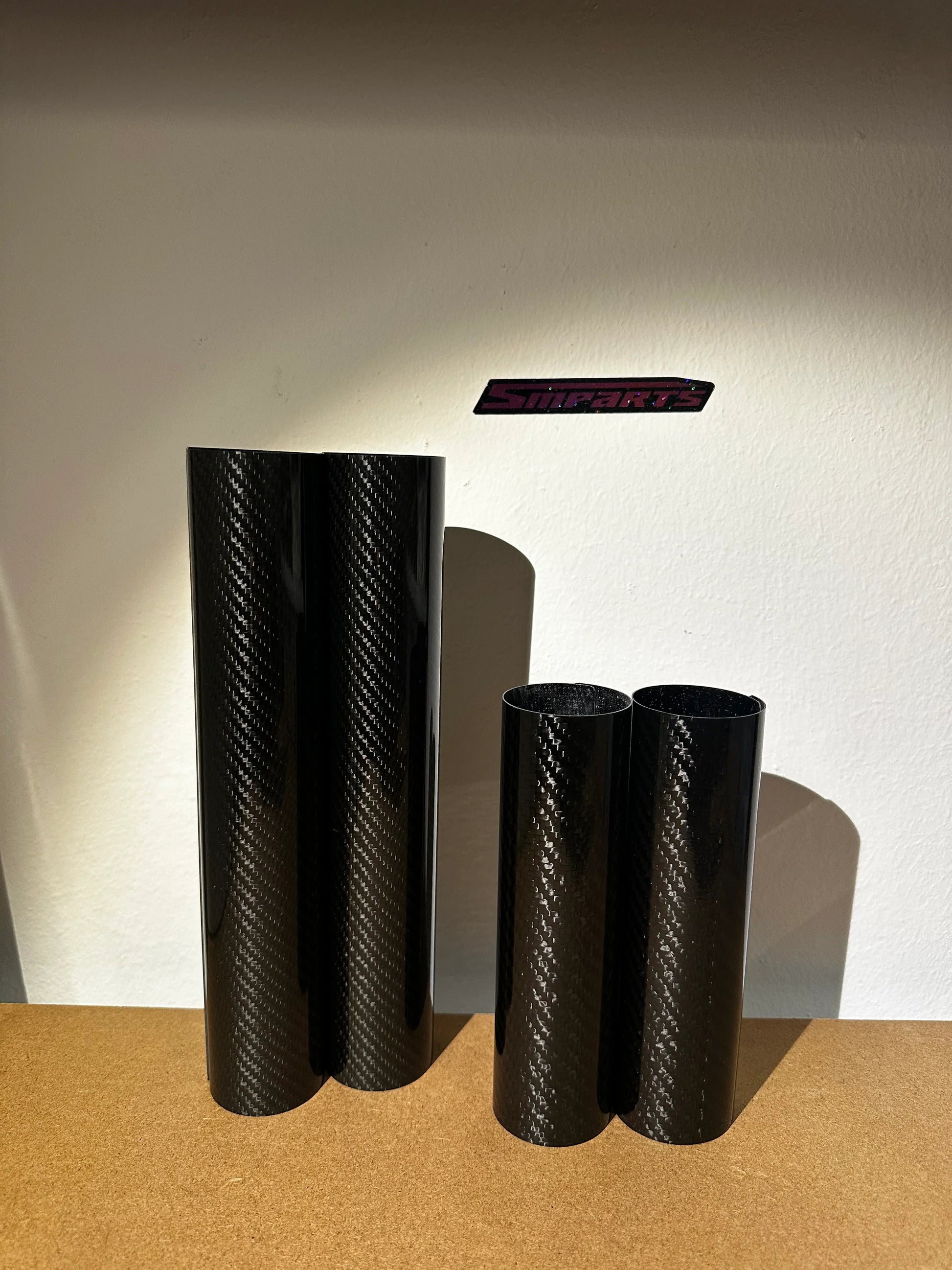 Gabelabdeckung / Gabelschützer ECHT CARBON oben+unten - SMParts