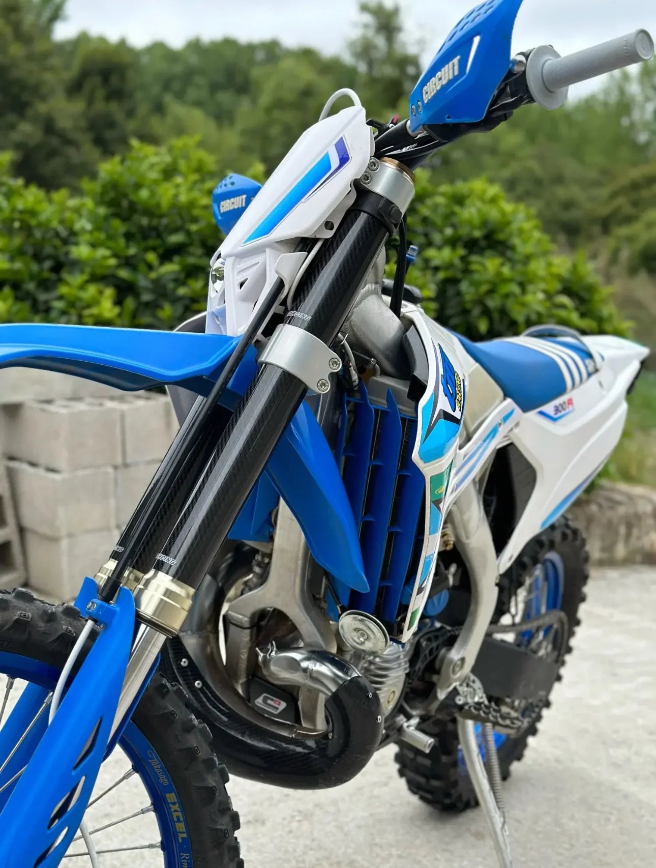 Gabelabdeckung / Gabelschützer ECHT CARBON oben+unten - SMParts