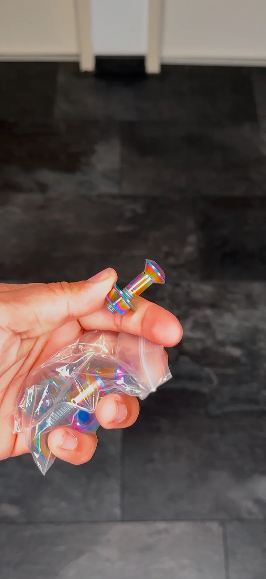 Titanium Kettenrad schrauben m8x30mm + 6x m8 Titan Mutter diverse Farben - SMParts