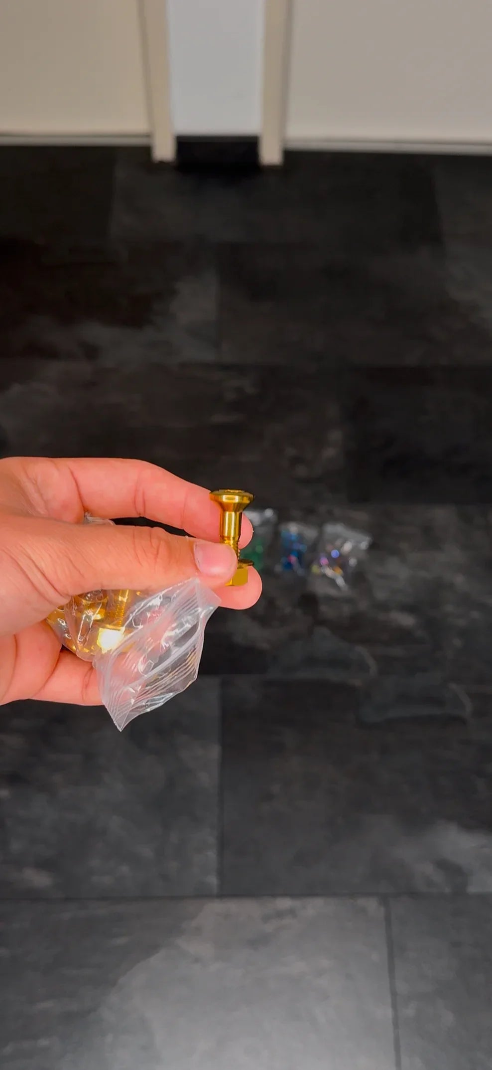 Titanium Kettenrad schrauben m8x30mm + 6x m8 Titan Mutter diverse Farben - SMParts