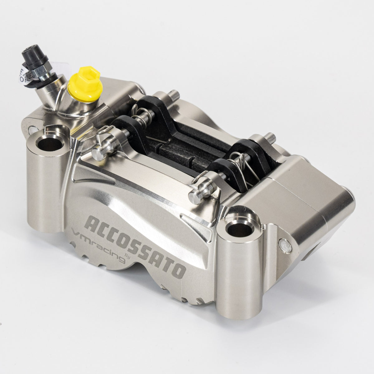 Accossato × VM Racing CNC Supermoto-Bremssattel – Platinum Grey