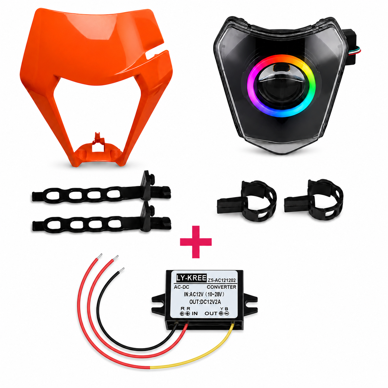LED-RGB Angle Eye KTM EXC E-mark headlight – SMParts