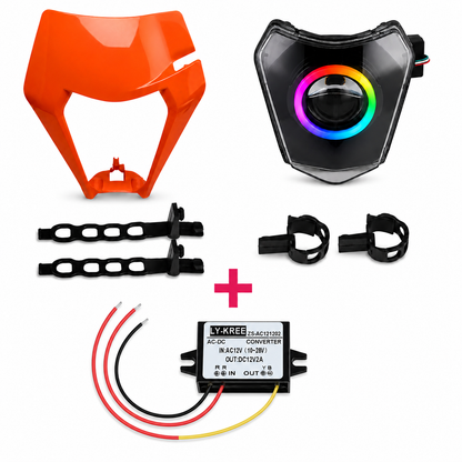 LED-RGB Angle Eye KTM EXC E-Prüfzeichen Scheinwerfer