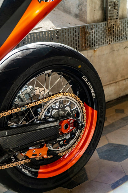 SM Project Achsblöcke mit Sturzpads KTM / Husqvarna / GasGas – Orange