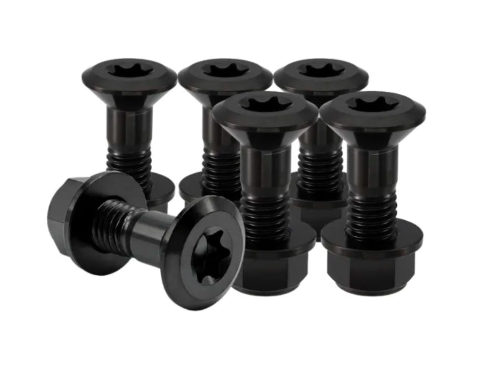 Titanium Kettenrad schrauben m8x30mm + 6x m8 Titan Mutter diverse Farben