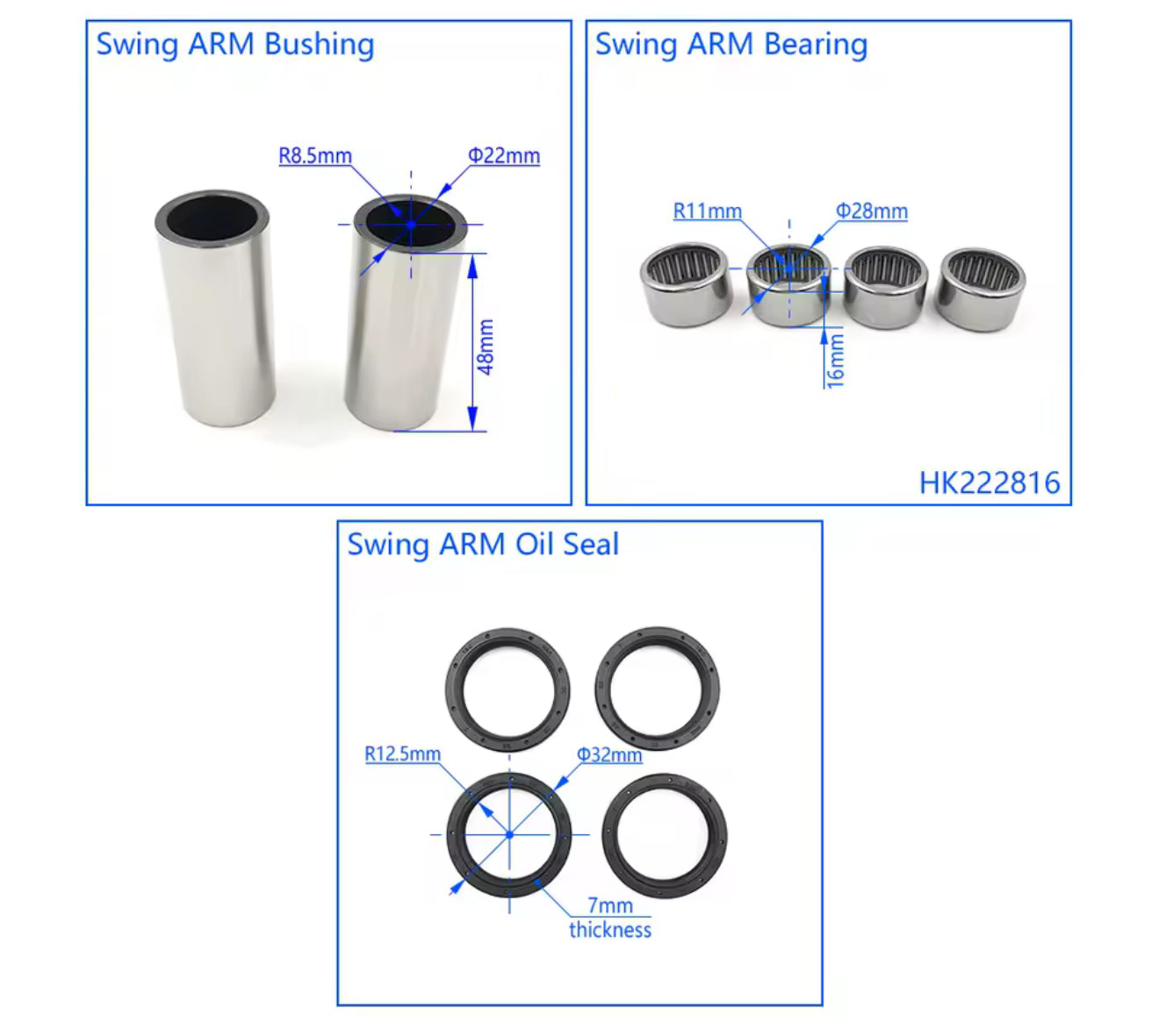 Schwingenlager Set / komplett