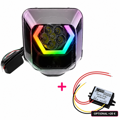 Hexagon RGB LED - Scheinwerfer Husqvarna