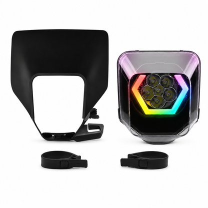 Hexagon RGB LED - Scheinwerfer Husqvarna