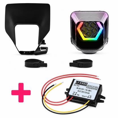 Hexagon RGB LED - Scheinwerfer Husqvarna