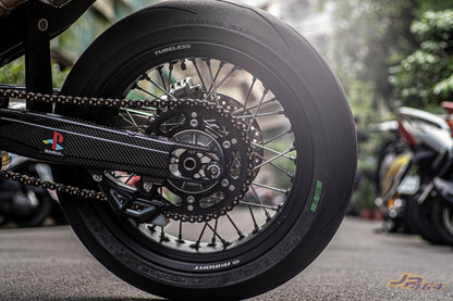 SM Project Achsblöcke mit Sturzpads KTM / Husqvarna / GasGas – Schwarz