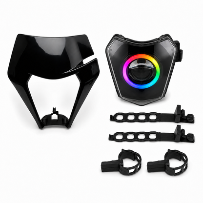 LED-RGB Angle Eye KTM EXC E-Prüfzeichen Scheinwerfer