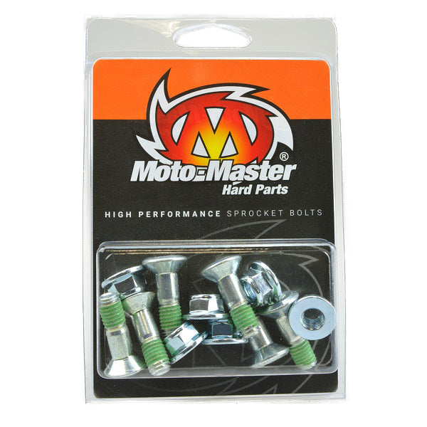 Moto-Master Kettenradschrauben-Satz – 6 Stück – 213069 – EURO, M8 × 1,25 × 26 mm