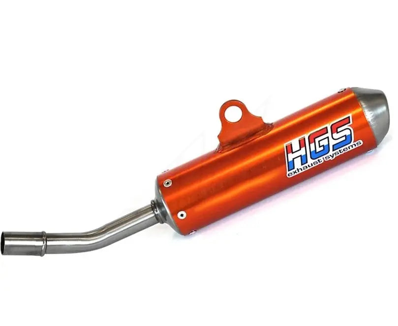 HGS Endschalldämpfer XE-220 – KTM EXC 250 / 300 und Husqvarna TE 250i / 300i 2020–2023 – Stahl-Endkappe / Orange