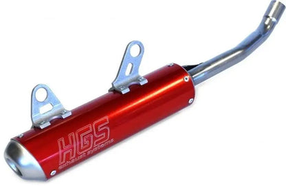 HGS Endschalldämpfer XE-220 – KTM EXC 250 / 300 und Husqvarna TE 250i / 300i 2020–2023 – Stahl-Endkappe / Rot