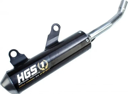 HGS Endschalldämpfer XE-220 – KTM EXC 250 / 300 und Husqvarna TE 250i / 300i 2020–2023 – Stahl-Endkappe / Schwarz
