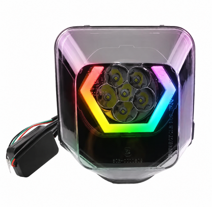 Hexagon RGB LED - Scheinwerfer Husqvarna