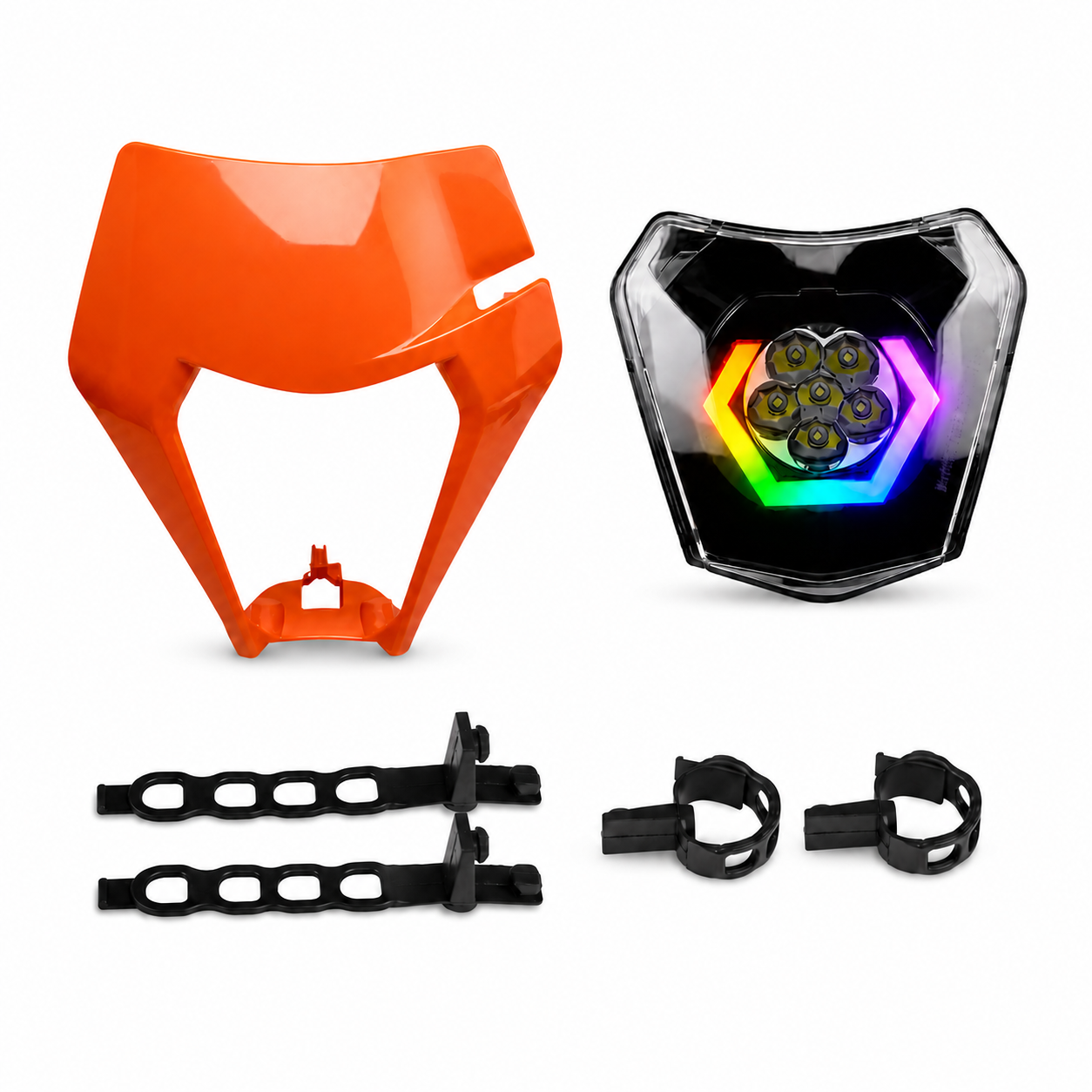 Hexagon RGB LED - Scheinwerfer  KTM EXC