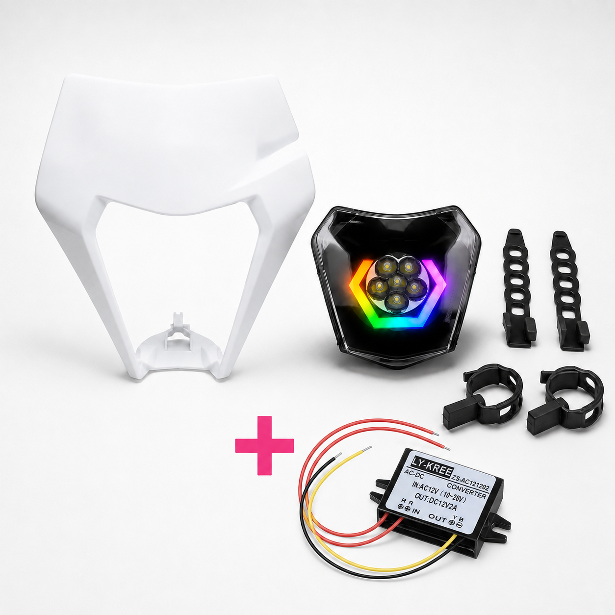 Hexagon RGB LED - Scheinwerfer  KTM EXC