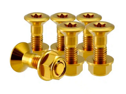 Titanium Kettenrad schrauben m8x30mm + 6x m8 Titan Mutter diverse Farben