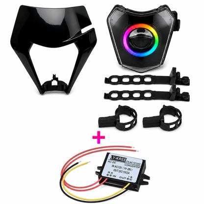 LED-RGB Angle Eye KTM EXC E-Prüfzeichen Scheinwerfer