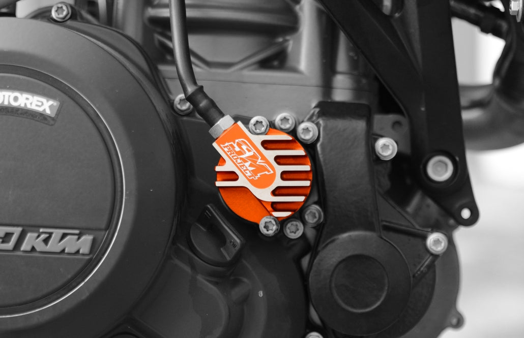 SM Project Ölfilterdeckel mit Kühlrippen – rechts KTM 690 / Husqvarna 701 / GasGas 700