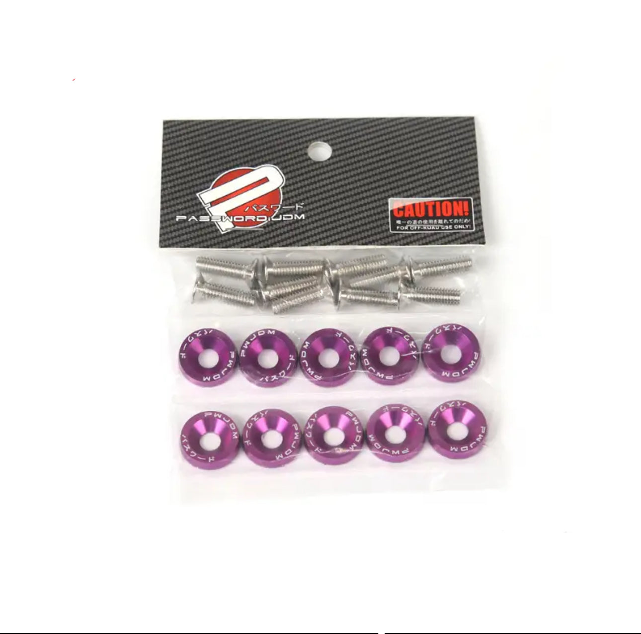 CNC / anodized screw washer set