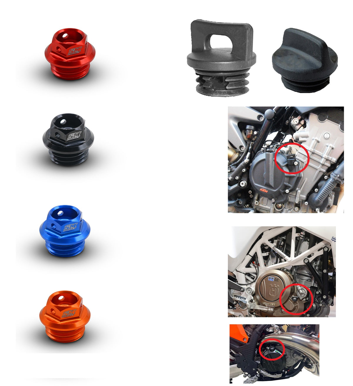 SM Project Öleinfüllschraube KTM / Husqvarna / GasGas – M24 × 3