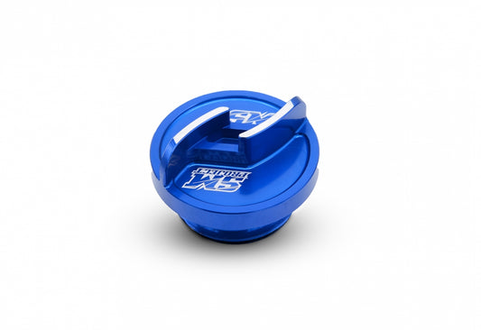 SM Project Aluminium-Tankdeckel TM Racing 4-Takt Fi – Blau