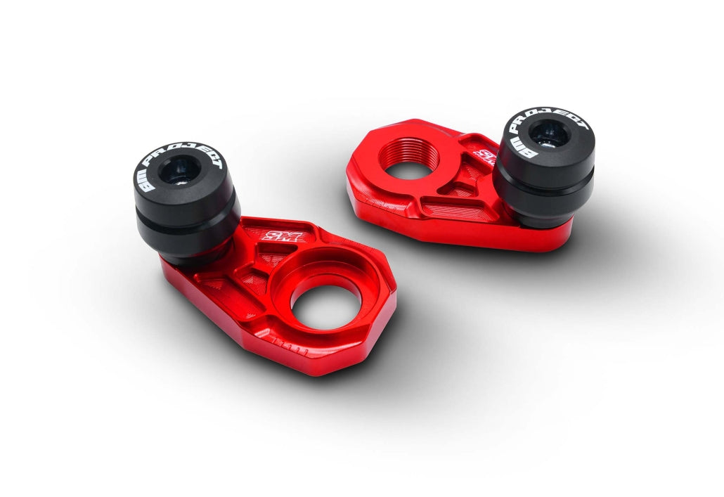 SM Project EVO-Achsblöcke mit Sturzpads KTM / Husqvarna / GasGas – Rot
