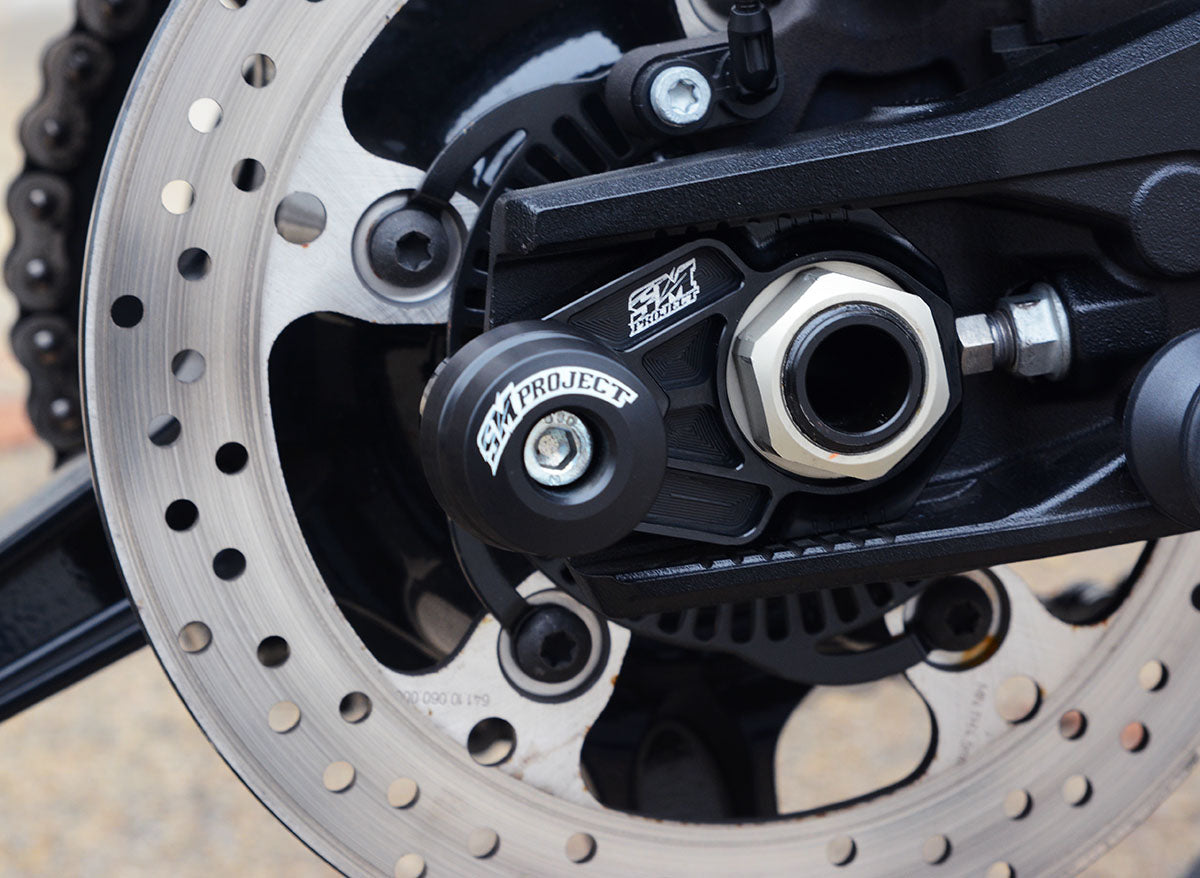 SM Project EVO-Achsblöcke mit Sturzpads KTM / Husqvarna / GasGas – Schwarz