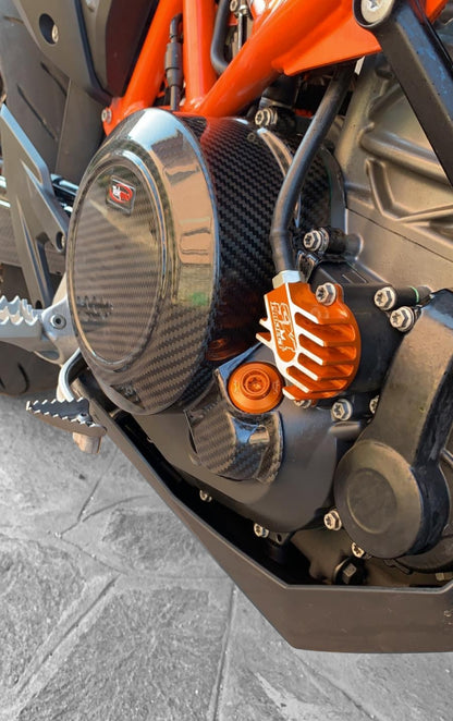SM Project Ölfilterdeckel mit Kühlrippen – rechts KTM 690 / Husqvarna 701 / GasGas 700