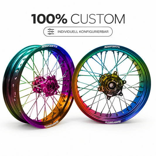 100% CUSTOM SMParts Felgensatz – Studioansicht