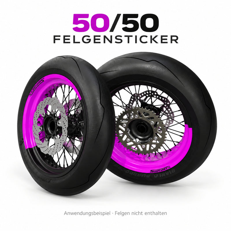 50/50 Felgensticker / Felgenaufkleber
