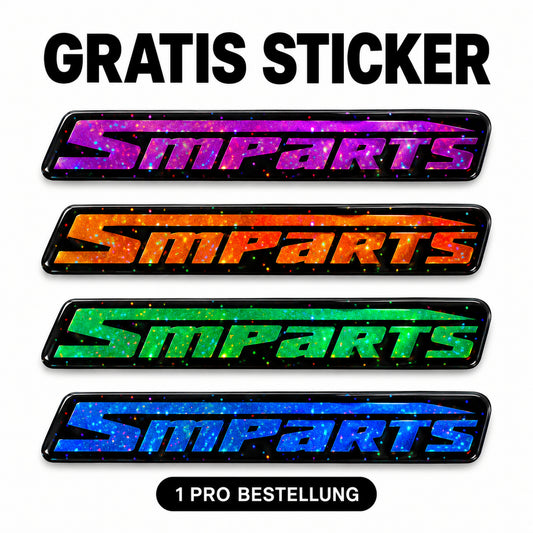 🎁 Gratis SMParts-Sticker – Studioansicht