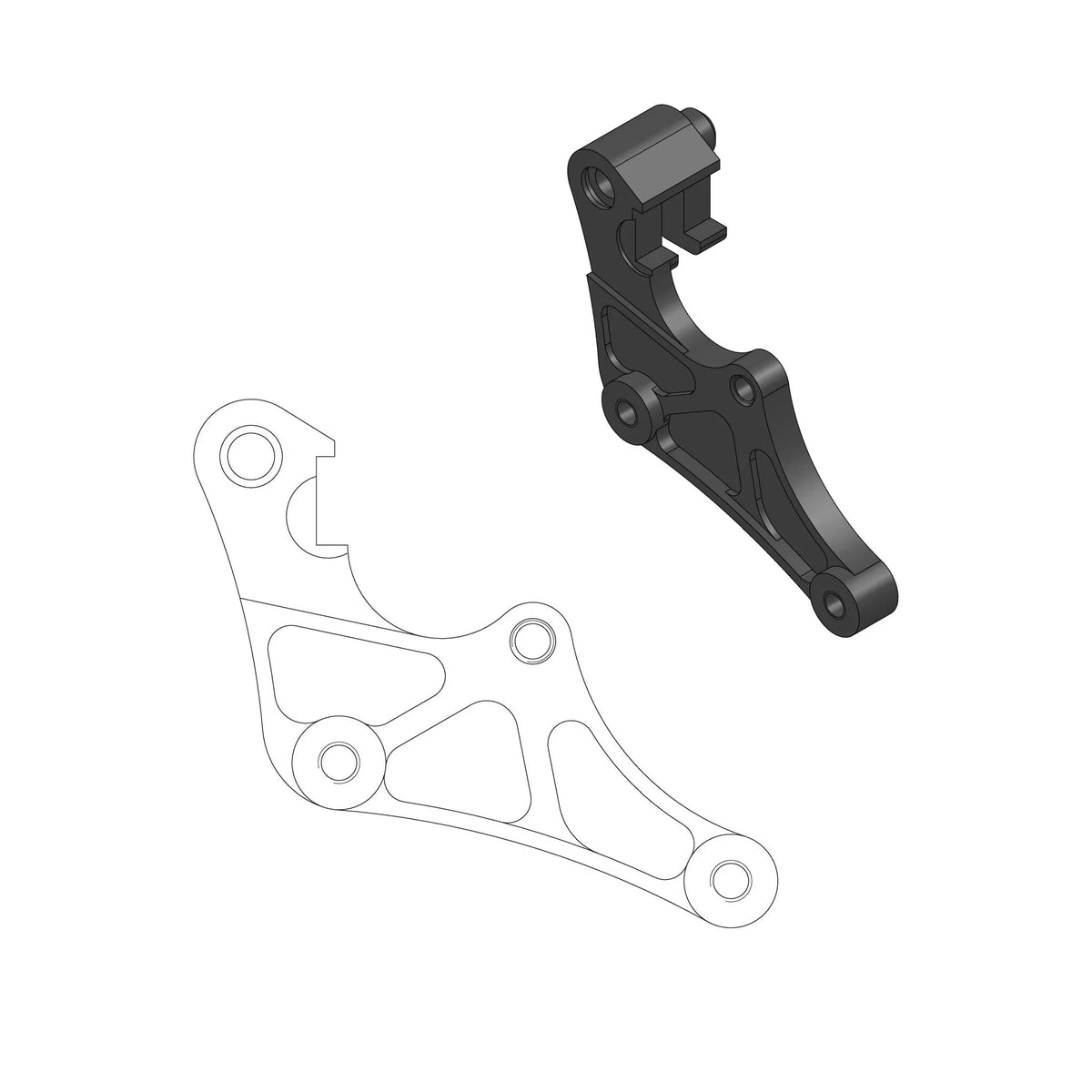 Moto-Master Bremssatteladapter 320 mm – Fantic und Yamaha (WR/YZ)