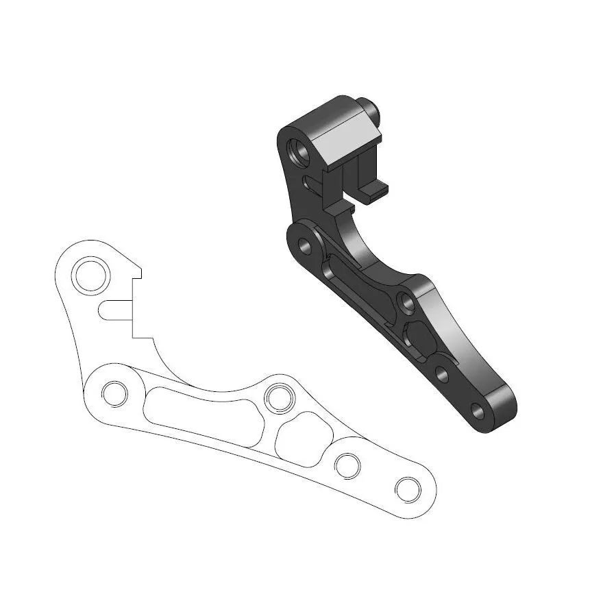 Moto-Master Bremssatteladapter 320 mm – Husqvarna (FC/FE/TC/TE/TX)