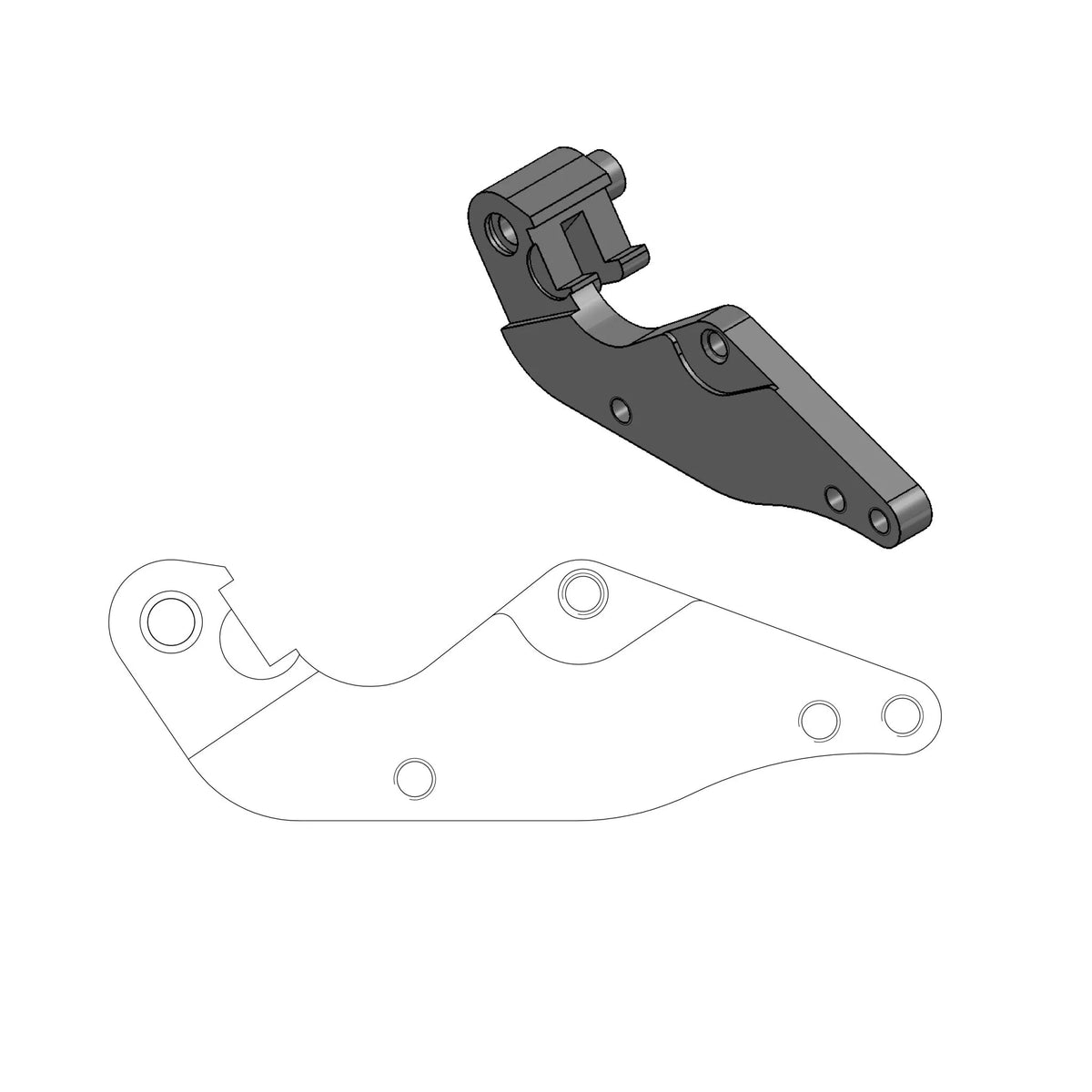 Moto-Master Bremssatteladapter 320 mm – KTM/Husqvarna/Husaberg/BMW/SWM